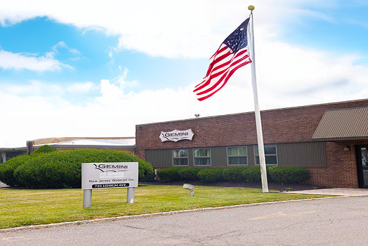 Gemini Restoration headquarters building in Union, NJ with advanced restoration equipment and fleet for water, fire, mold, and storm damage services